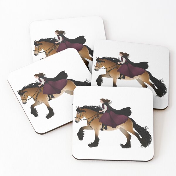 Item preview, Medieval Bay Draft Horse & Rider - Equine Rampaige designed and sold by equinerampaige.