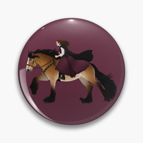 Item preview, Medieval Bay Draft Horse & Rider - Equine Rampaige designed and sold by equinerampaige.