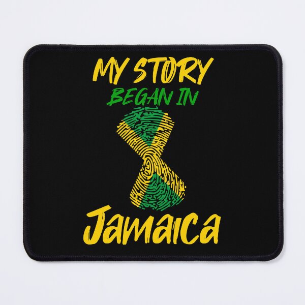 Item preview, My Story Began In Jamaica Fingerprint Jamaican Apparel designed and sold by DoctorBirdsInk.