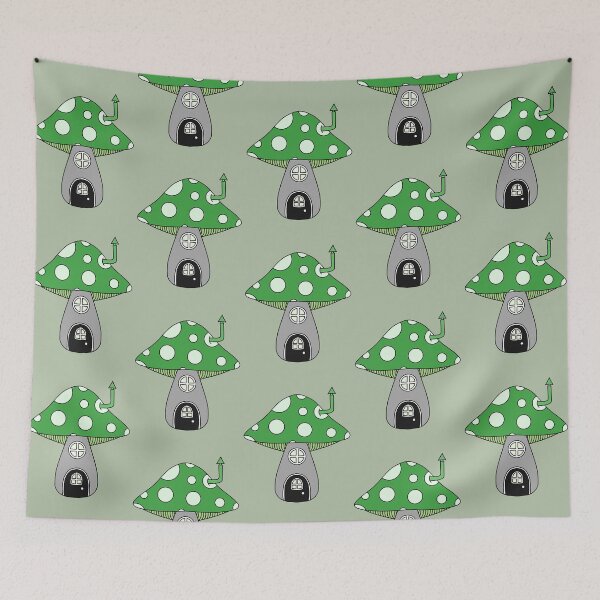 Item preview, Aromantic Mushroom House designed and sold by Isabel-Jane.