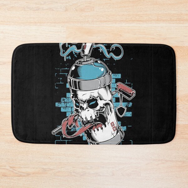 Item preview, spray paint skull face graffiti designed and sold by leen12 Art Designs Prints.