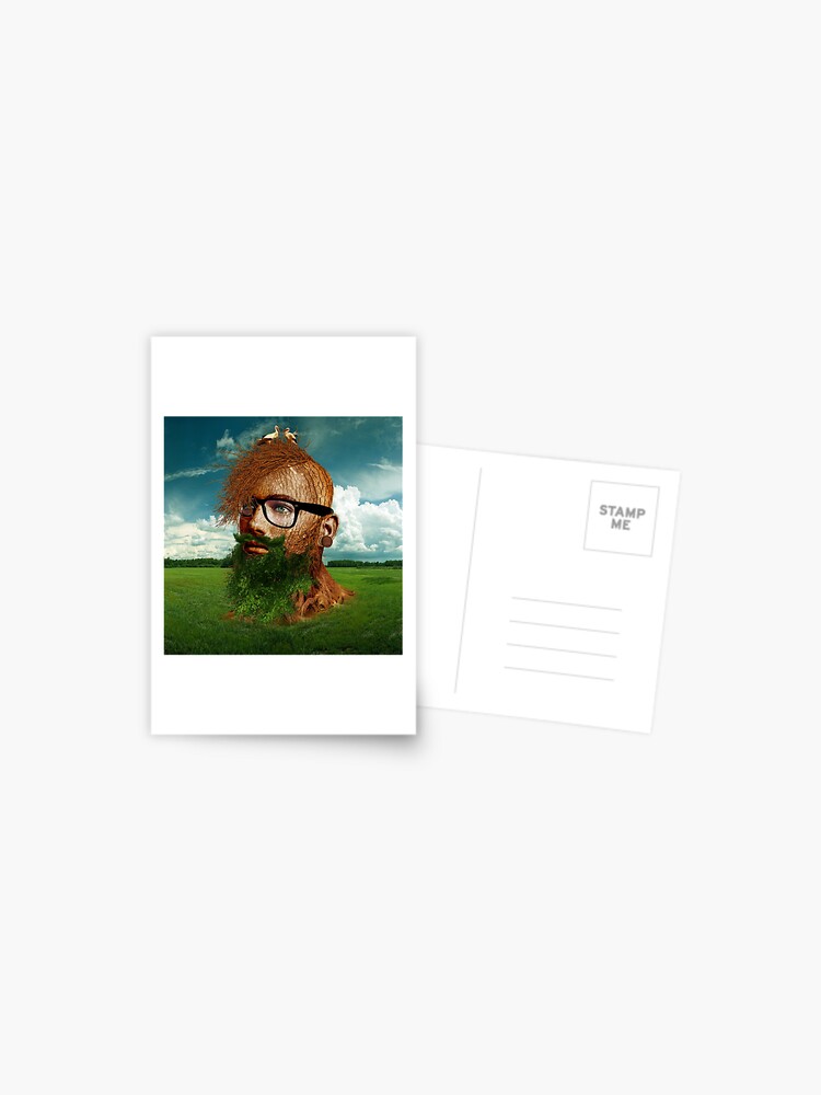 Eco Hipster Postcard for Sale by Marian Voicu