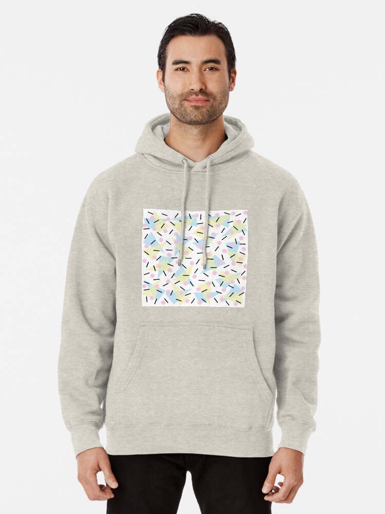 blue pink yellow hoodie