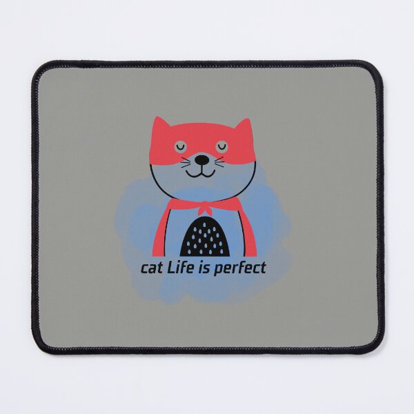 Item preview,   super cat t-shirts, hero cat, funny cat, cat life is perfect t-shirts designed and sold by BLUE  bubble.