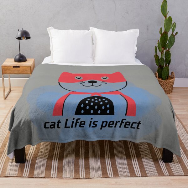 Item preview,   super cat t-shirts, hero cat, funny cat, cat life is perfect t-shirts designed and sold by BLUE  bubble.