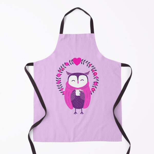 Item preview, Purple hooded owl drinking coffee designed and sold by Muhashii Mu.