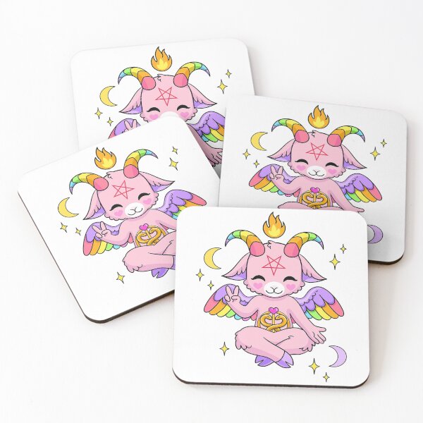 Aperçu de l'œuvre Baphomet Rainbow Version créée et vendue par OccultMagick.