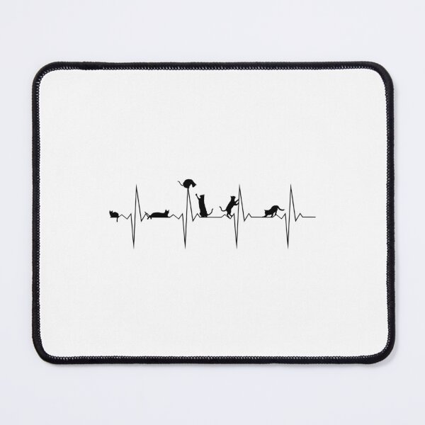 Item preview, Ekg Heartbeat Cats And Kittens designed and sold by RoySqrali.