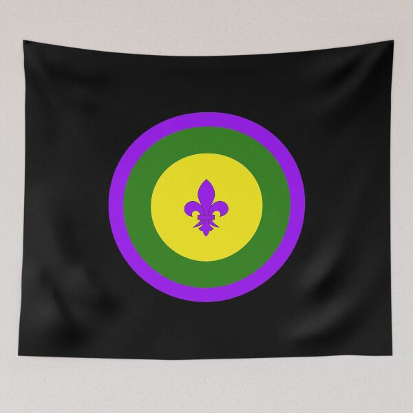 Item preview, New Orleans Mardi Gras Mod roundel designed and sold by ModSupporters.