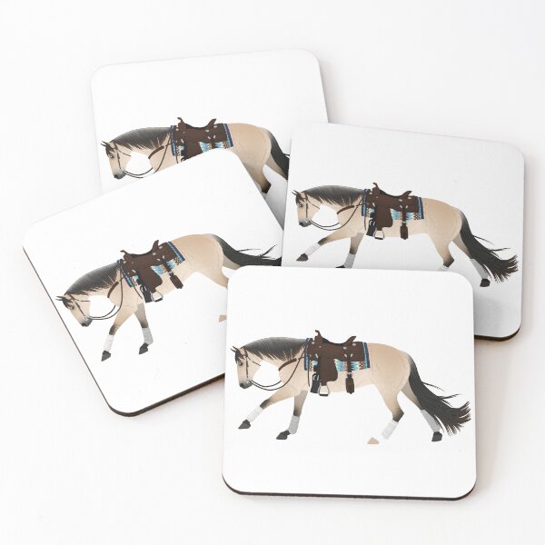Item preview, Pale Dun Reining Horse - Equine Rampaige designed and sold by equinerampaige.