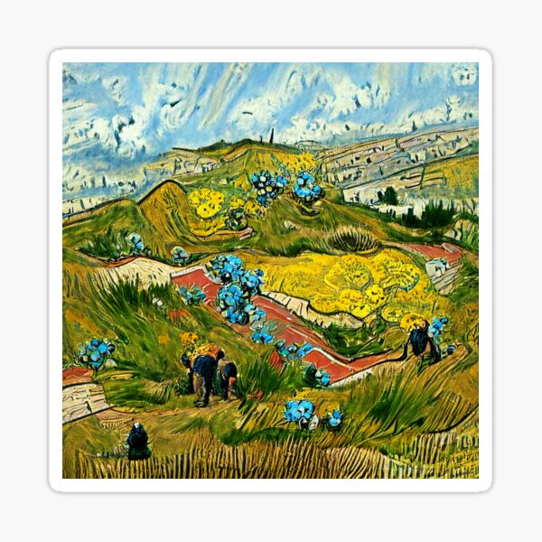 Landscape: Vincent van Gogh Inspired Sticker