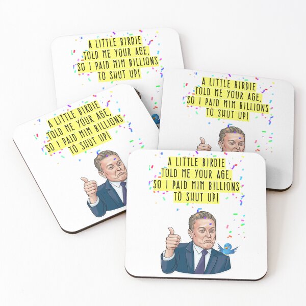 Item preview, Elon Musk Birthday, A little birdie told me your age, Willow Days  designed and sold by avit1.