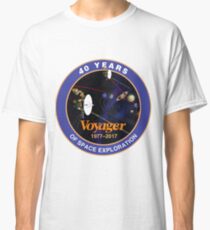 Voyager-Programm: Logo zum 40. Jahrestag Classic T-Shirt