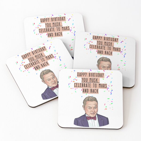Item preview, Elon Musk Birthday, Happy Birthday You Musk celebrate to Mars and Back, Willow Days  designed and sold by avit1.