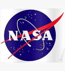 Official NASA (meatball) Logo Poster