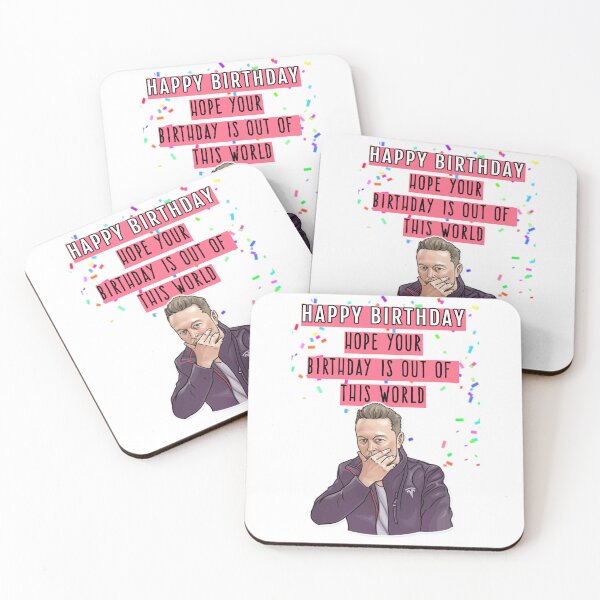 Item preview, Elon Musk Birthday, Happy Birthday Hope your birthday is out of this world, Willow Days  designed and sold by avit1.
