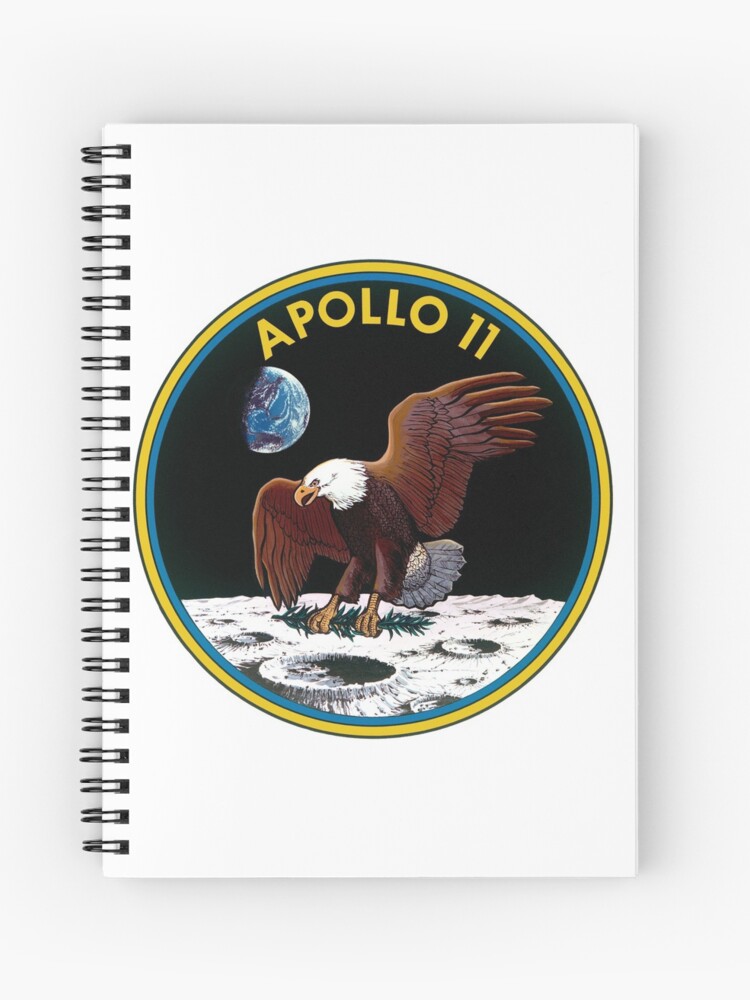 Cuaderno de espiral «Apolo 11: el águila ha aterrizado» de Spacestuffplus |  Redbubble
