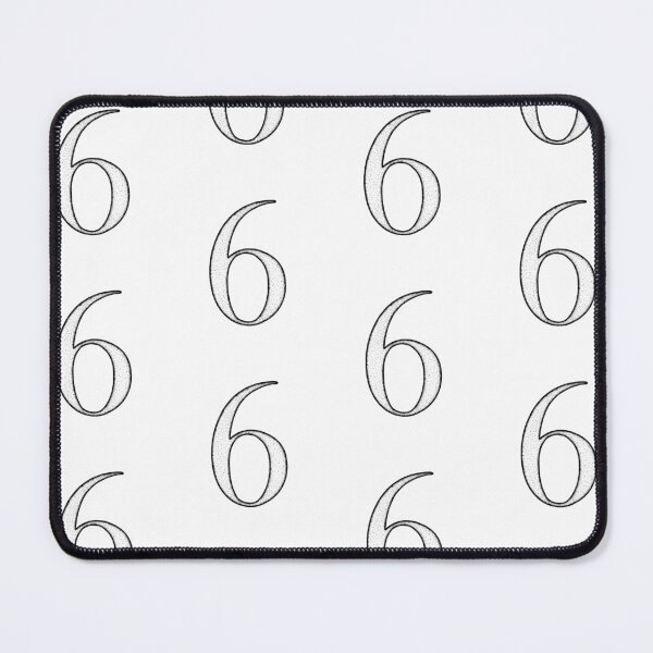 Item preview, Dotart/Dotwork illustration of Number 6 designed and sold by MagnetitaBySil.