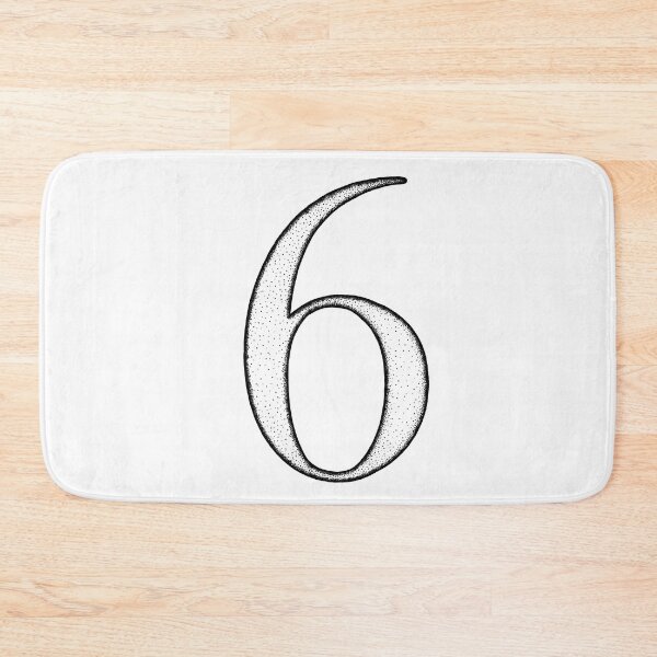 Item preview, Dotart/Dotwork illustration of Number 6 designed and sold by MagnetitaBySil.