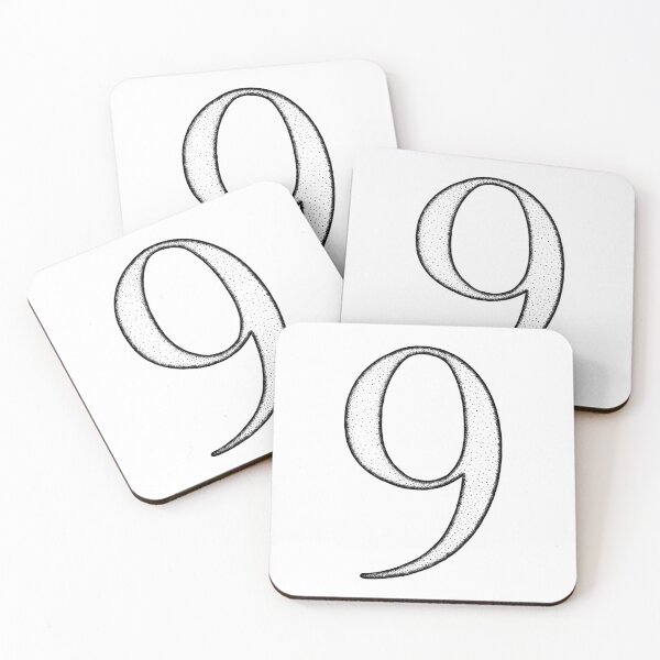 Item preview, Dotart/Dotwork illustration of Number 9 designed and sold by MagnetitaBySil.