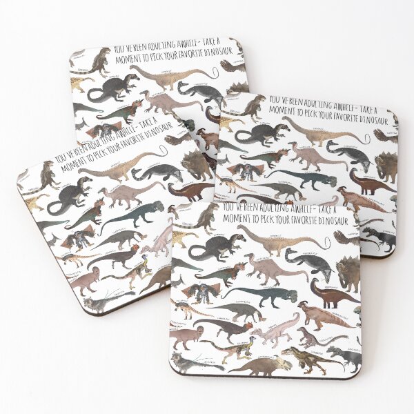 Item preview, Pick Your Favorite Dinosaur Poster designed and sold by WyattAndrewsArt.