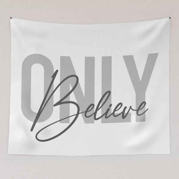 Item preview, Modern, simple, cool urban typography Only Believe designed and sold by theendup.