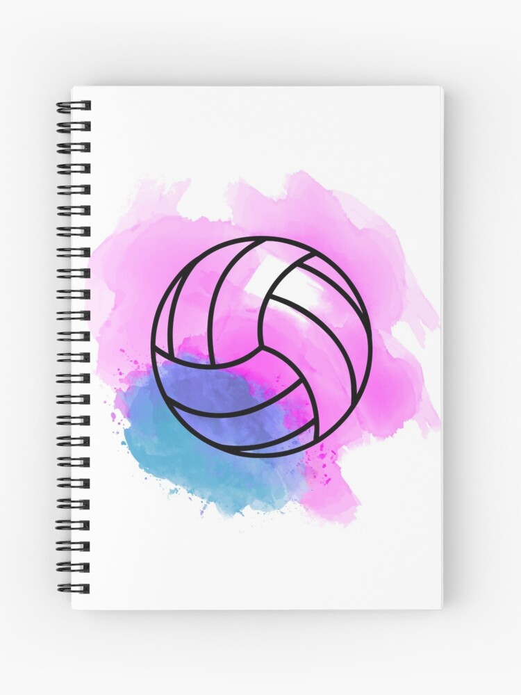 Volleyball Aquarell Spiralblock Von Jrdesign1 Redbubble