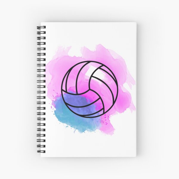 Volleyball Watercolor Spiral Notebook