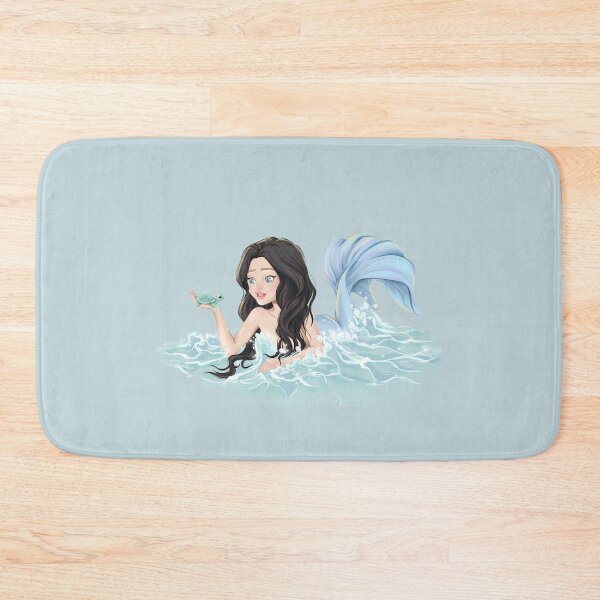 Item preview, Animal Rescue Sea Turtle Save Oceans Girl Mermaid  Illustration designed and sold by CreativeBu.