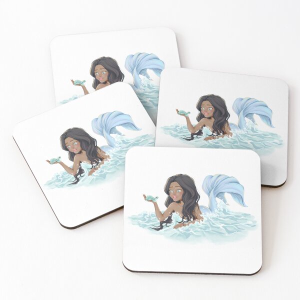 Item preview, Animal Rescue Sea Turtle Save Oceans Girl Mermaid  Illustration designed and sold by CreativeBu.