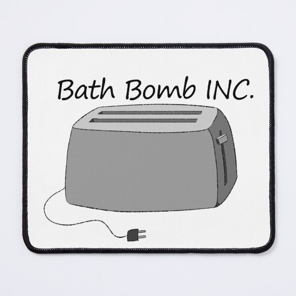 Item preview, Monochrome Toaster Bath Bomb designed and sold by CrazyCatCraft.