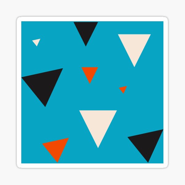 Geometric Shapes Sticker For Sale By Jalib Redbubble