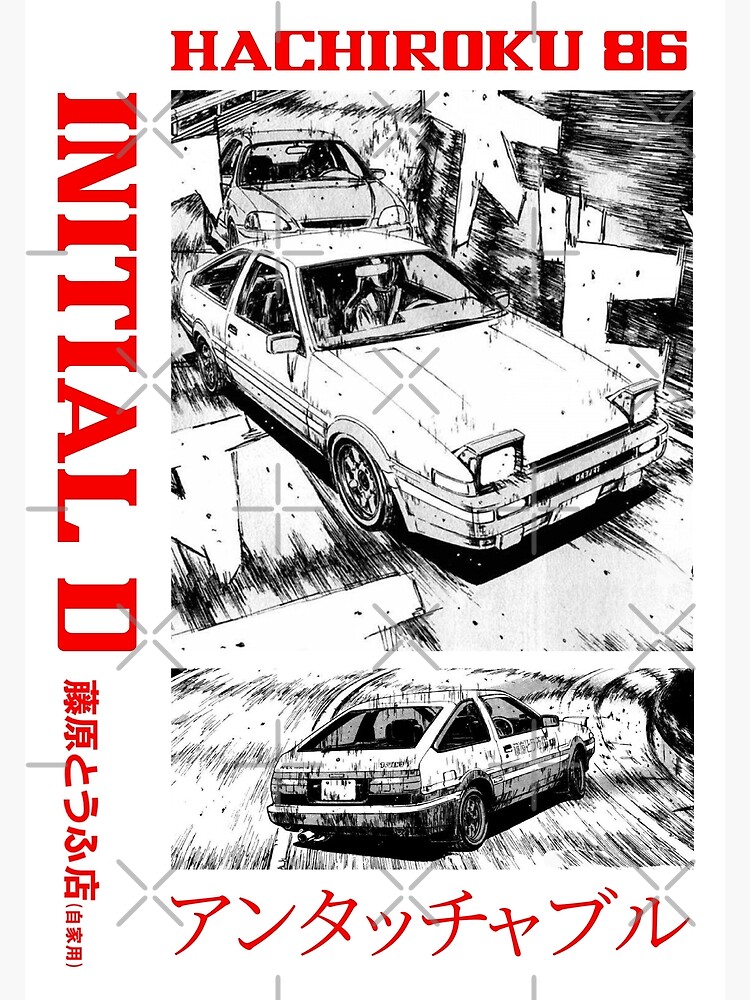 Initial D Hachiroku 86 Poster for Sale by GeeknGo