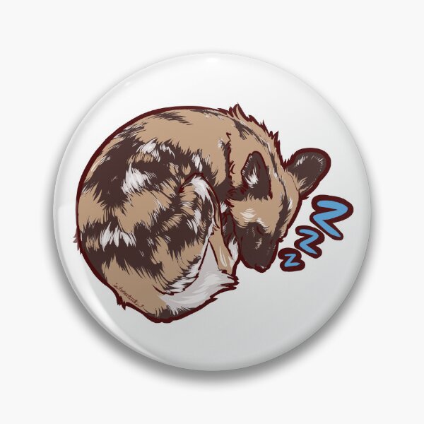 Item preview, sleeping painted dog designed and sold by cakesbakery.