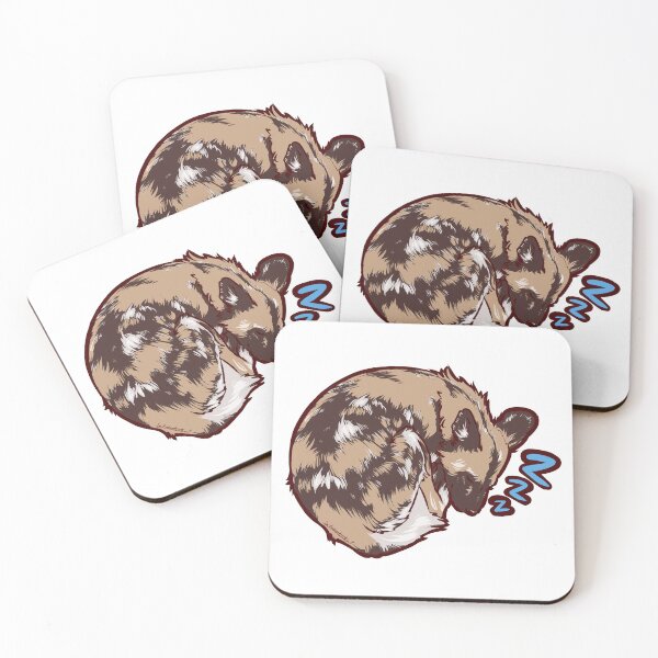 Item preview, sleeping painted dog designed and sold by cakesbakery.