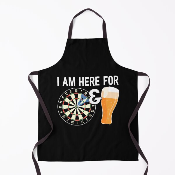 Item preview, I Am Here For Darts & Beer designed and sold by Happy Puppy Print On Demand.