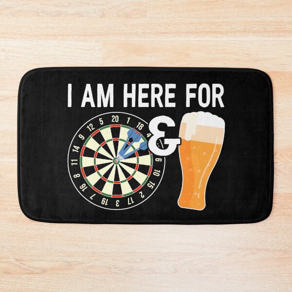 Item preview, I Am Here For Darts & Beer designed and sold by Happy Puppy Print On Demand.