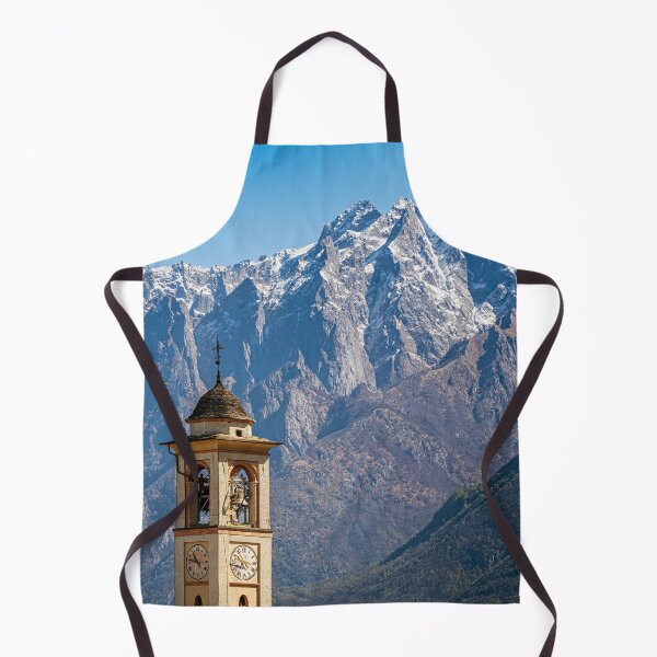 Item preview, Mountains and Belltower Villatico Italy designed and sold by PhotoArt by Joan Carroll.