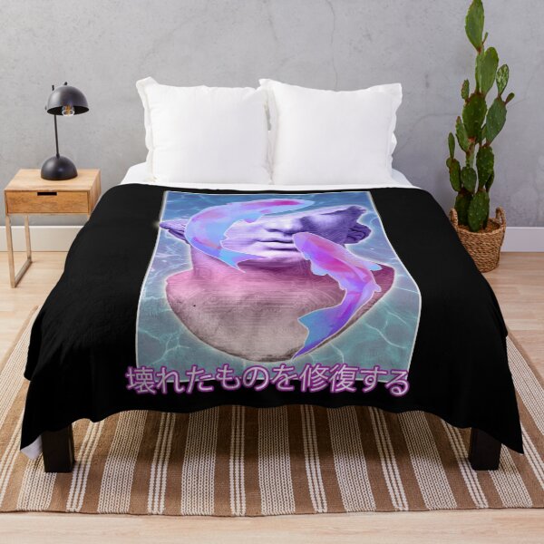 Item preview, Vaporwave Statue Fish designed and sold by bunsbodega.