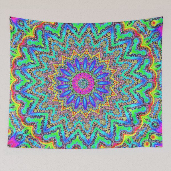 Item preview, Psychedelic Trippy Acid LSD Art designed and sold by sarcasticsym.