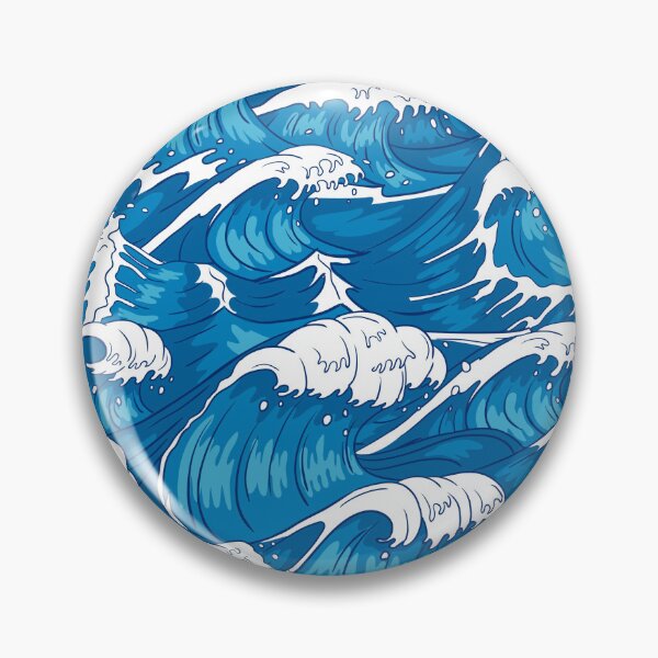 Item preview, Storm waves raging ocean water sea wave and vintage japanese storms designed and sold by klimov0101.