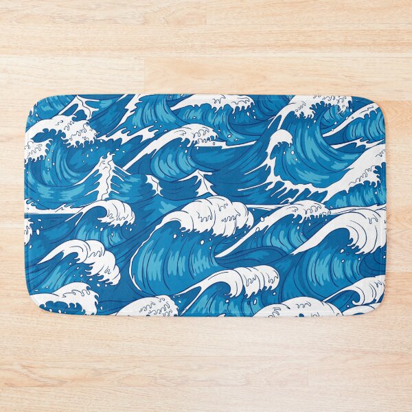 Item preview, Storm waves raging ocean water sea wave and vintage japanese storms designed and sold by klimov0101.