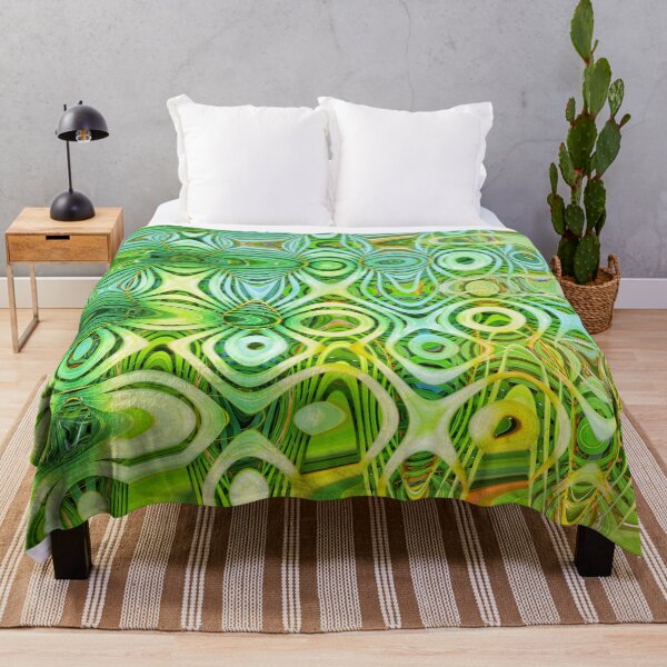 Item preview, Abstract Tropical Vibes Tropicalcore Aesthetic in Green and Yellow Shades 1 of 4 designed and sold by Beachy.