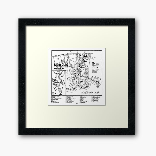 Col. Elwell Map Framed Art Print