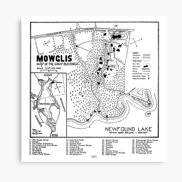 Col. Elwell Map Canvas Print