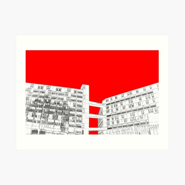 Park Hill Red Art Print