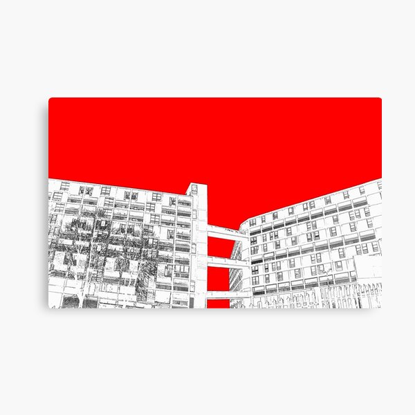 Park Hill Red Canvas Print