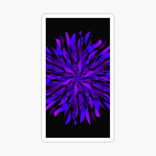 Item preview, Abstract: Flower (Blue & Violet) designed and sold by artbleed.