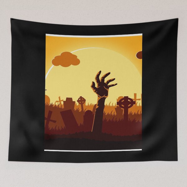 Item preview, Halloween Graveyard Scene Graphic  designed and sold by sehgalnoorg.