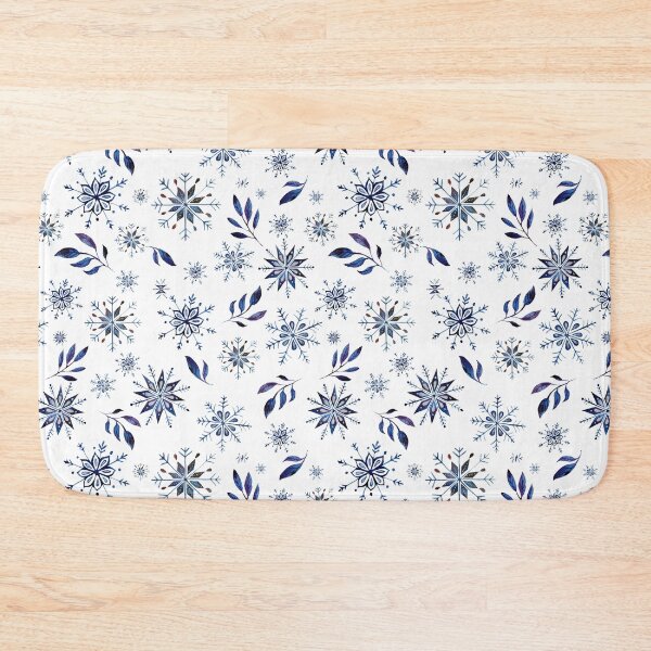 Item preview, Winter snowflake pattern, watercolor blue seasonal  designed and sold by portrait4you.